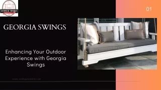 Use the Porch Swing Covers from Georgia Swings to safeguard your swing.