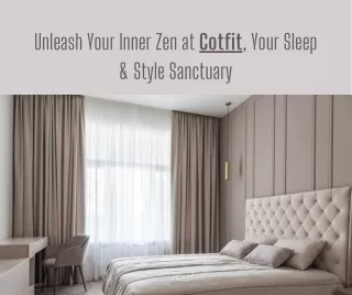 Ahmedabad Unleash Your Inner Zen at Cotfit, Your Sleep & Style Sanctuary