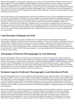 Explore Leak Detection with Infrared Thermography in Perth: A Complete Manual