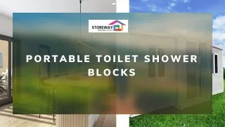 Portable Toilet Shower Blocks