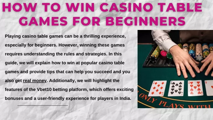 playing casino table games can be a thrilling