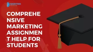 comprehe nsive marketing assignmen t help