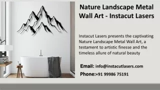 Nature Landscape Metal Wall Art  -   Instacut Lasers