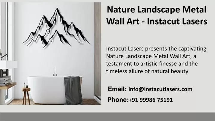 nature landscape metal wall art instacut lasers