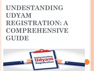 undestanding udyam registration a comprehensive guide