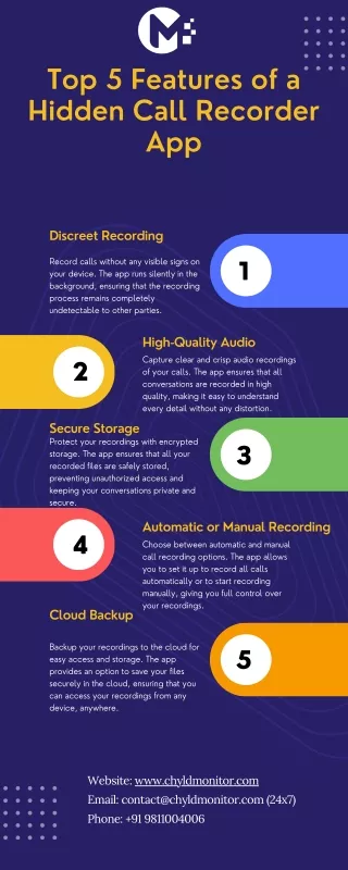 Top 5 Features of a Hidden Call Recorder App - CHYLDMONITOR