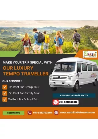 Best Luxury Tempo Traveller