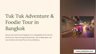 Tuk Tuk Adventure and Foodie Tour in Bangkok