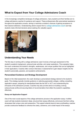 admithero.blogspot.com-What to Expect from Your College Admissions Coach