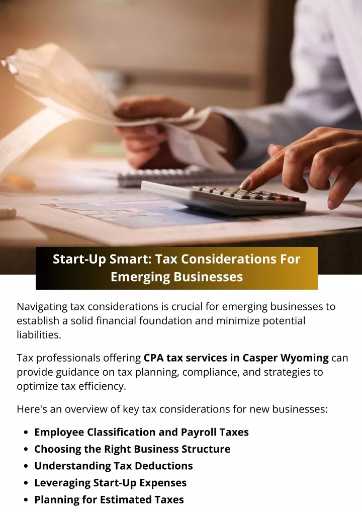 start up smart tax considerations for emerging