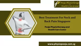 Best Treatment For Neck and Back Pain Singapore