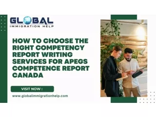 How to Choose the Right Competency Report Writing Services for APEGS Competence Report Canada