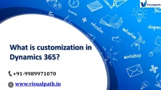 what is customization in dynamics 365
