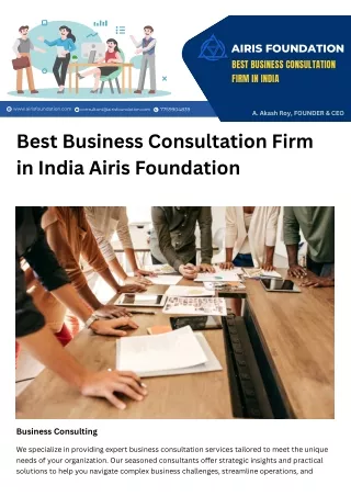 airis foundation best business consultation firm