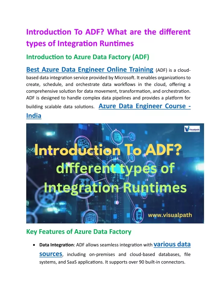 introduction to adf what are the different types