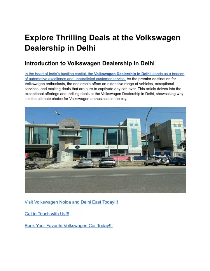 explore thrilling deals at the volkswagen