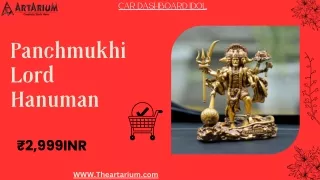 Standing Panchmukhi Lord Hanuman Car Dashboard Idol