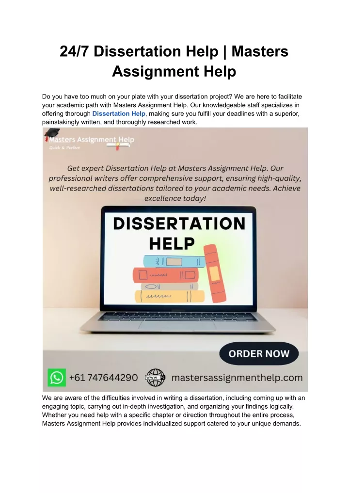 24 7 dissertation help masters assignment help