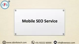 Mobile SEO Company Services India