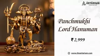 Panchmukhi Lord Hanuman Car Dashboard Idol