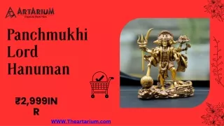 Standing Panchmukhi Lord Hanuman Car Dashboard Idol