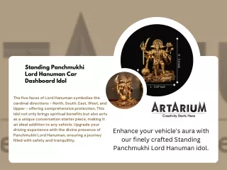 Standing Panchmukhi Lord Hanuman Car Dashboard Idol – theartarium