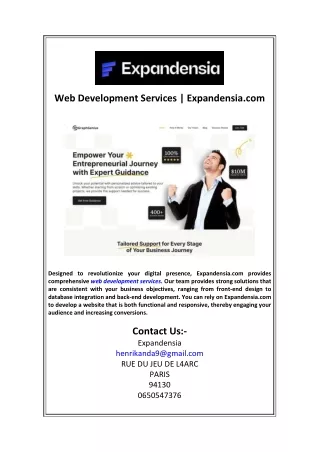 web development services expandensia com
