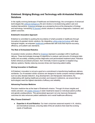 03. Entelmed_ Bridging Biology and Technology with AI-Assisted Robotic Solutions