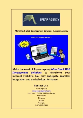 mern stack web development solutions aspear agency