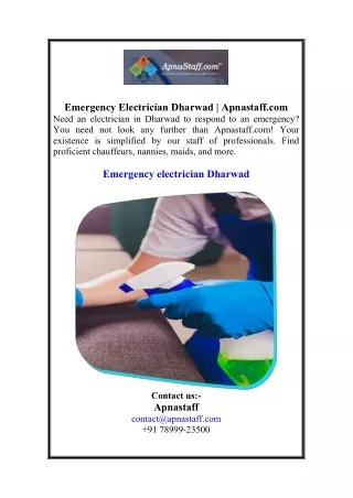 emergency electrician dharwad apnastaff com need