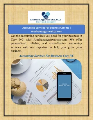 Accounting Services For Business Cary Nc  Aradhanaaggarwalcpa.com