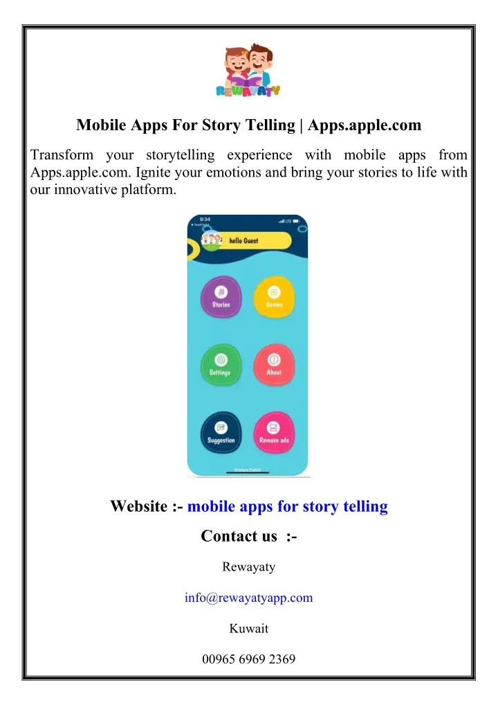 mobile apps for story telling apps apple com