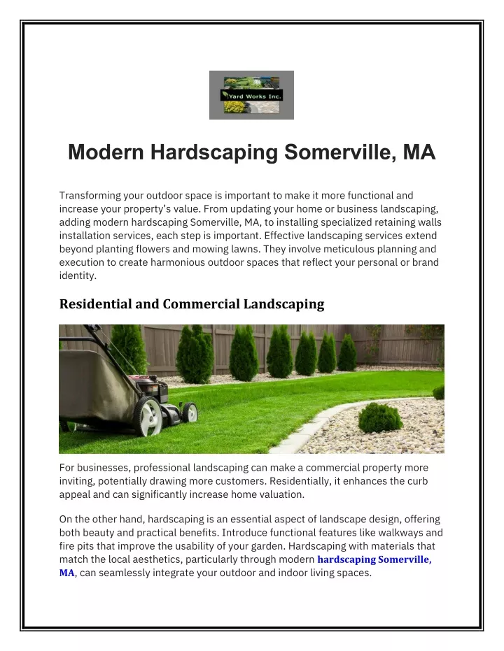 modern hardscaping somerville ma transforming