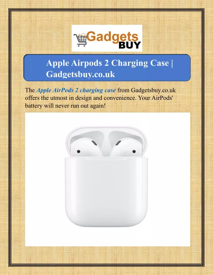 the apple airpods 2 charging case from gadgetsbuy