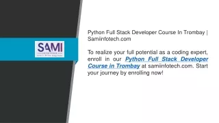 python full stack developer course in trombay