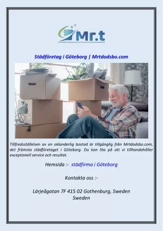 Städföretag i Göteborg  Mrtdodsbo.com