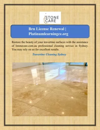 Travertine Cleaning Sydney | Istonecare.com.au