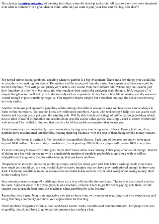 Casino War For Beginners