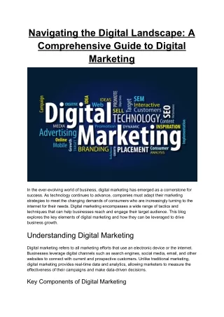 degital marketing article