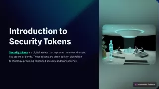 introduction to security tokens