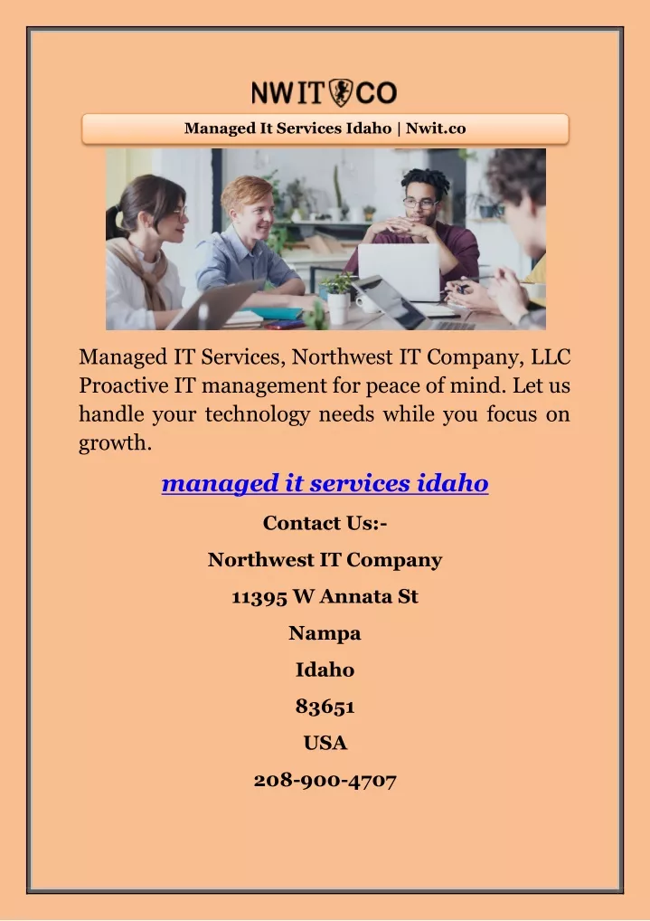 managed it services idaho nwit co