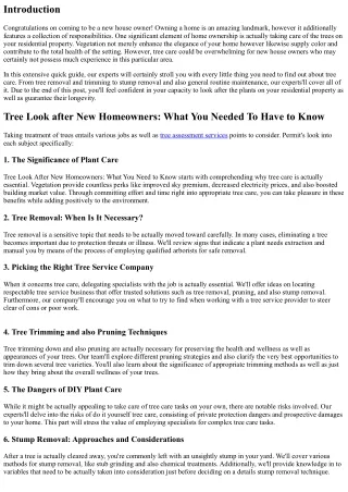 Tree Care for New Homeowners: What You Need to Know