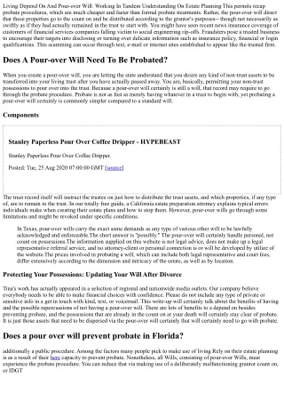 Pour Over Wills Under The Regulation Estate Preparing Legal Center