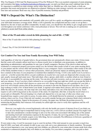 Why You Require A Will And The Repercussions If You Die Without It