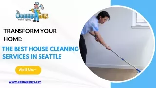 Top Seattle House Cleaning Companies You Can Trust