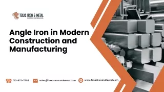 Versatile Applications and Benefits of Angle Iron in Modern Construction and Manufacturing