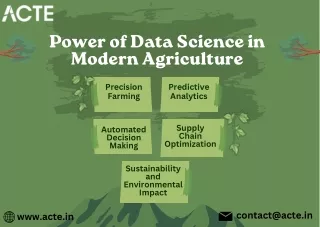 Data Science in Agriculture - ACTE Technologies