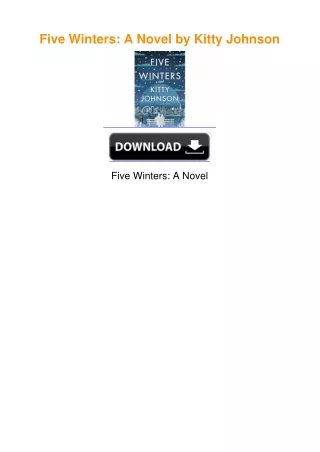 Five Winters: A Novel by Kitty Johnson
