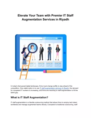 elevate your team with premier it staff