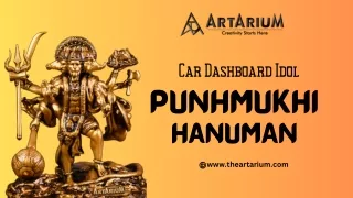 Standing Panchmukhi Lord Hanuman Car Dashboard Idol